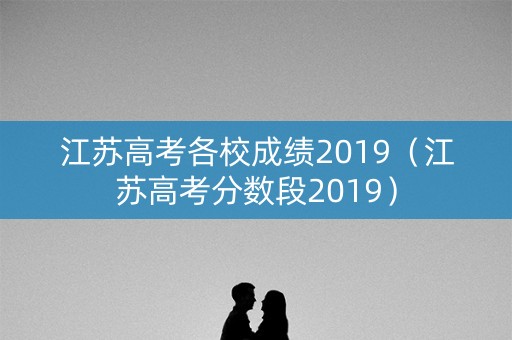 江苏高考各校成绩2019（江苏高考分数段2019）