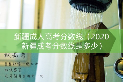 新疆成人高考分数线（2020新疆成考分数线是多少）