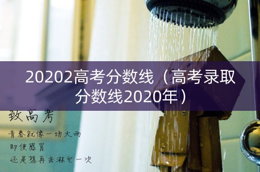 20202高考分数线（高考录取分数线2020年）
