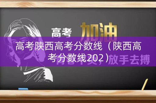 高考陕西高考分数线（陕西高考分数线202）