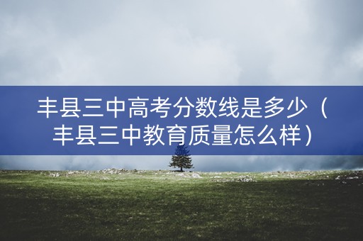 丰县三中高考分数线是多少(丰县三中教育质量怎么样) 丰县三中高考分数线是多少(丰县三中教育质量怎么样)
