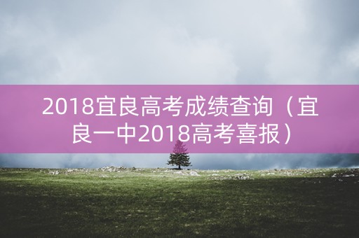 2018宜良高考成绩查询（宜良一中2018高考喜报）