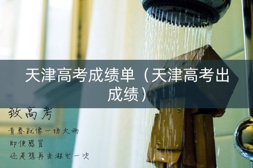 天津高考成绩单（天津高考出成绩）