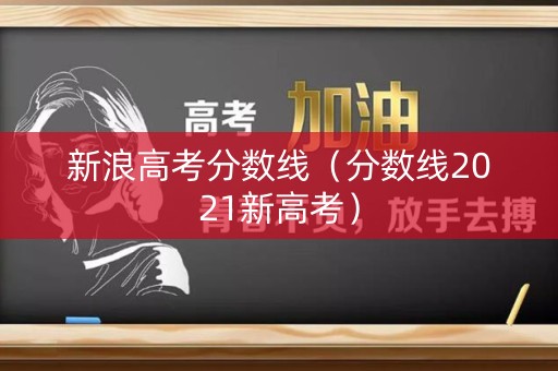 新浪高考分数线（分数线2021新高考）