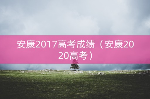 安康2017高考成绩（安康2020高考）