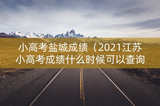 小高考盐城成绩（2021江苏小高考成绩什么时候可以查询）