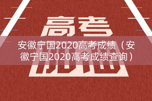 安徽宁国2020高考成绩（安徽宁国2020高考成绩查询）