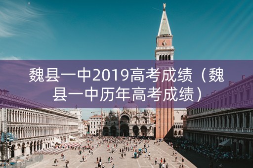 魏县一中2019高考成绩（魏县一中历年高考成绩）