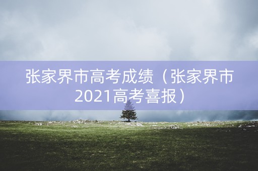 张家界市高考成绩（张家界市2021高考喜报）