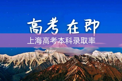 上海高考本科录取率