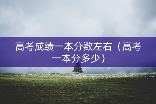 高考成绩一本分数左右（高考一本分多少）