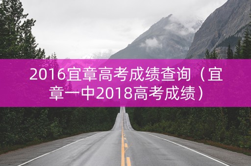 2016宜章高考成绩查询（宜章一中2018高考成绩）