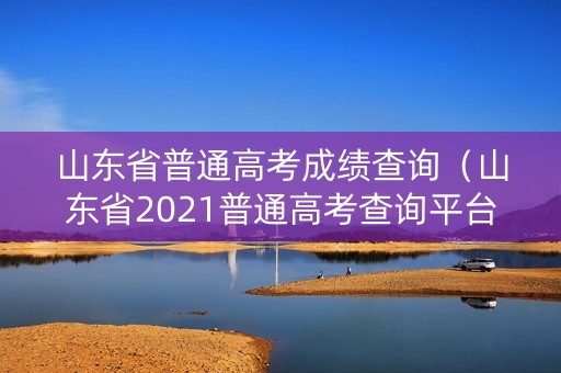 山东省普通高考成绩查询（山东省2021普通高考查询平台）