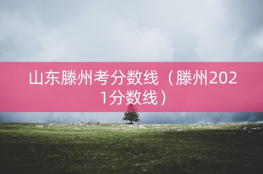 山东滕州考分数线（滕州2021分数线）