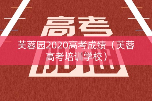 芙蓉园2020高考成绩（芙蓉高考培训学校）