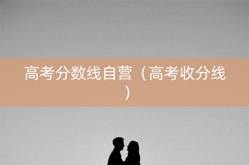 高考分数线自营（高考收分线）