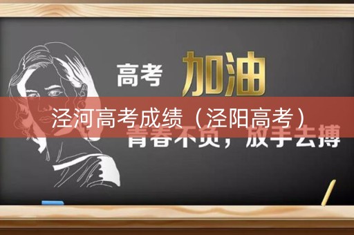 泾河高考成绩（泾阳高考）