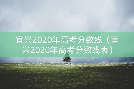 宜兴2020年高考分数线(宜兴2020年高考分数线表) 宜兴2020年高考分数线(宜兴2020年高考分数线表)