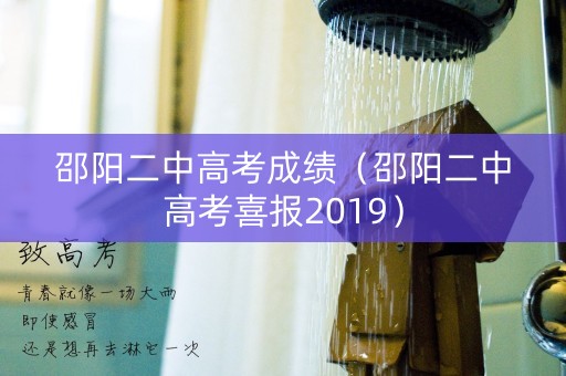 邵阳二中高考成绩（邵阳二中高考喜报2019）