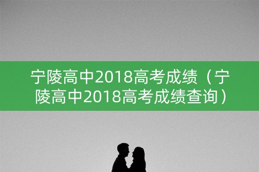宁陵高中2018高考成绩（宁陵高中2018高考成绩查询）