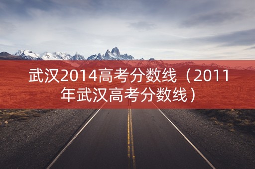 武汉2014高考分数线（2011年武汉高考分数线）