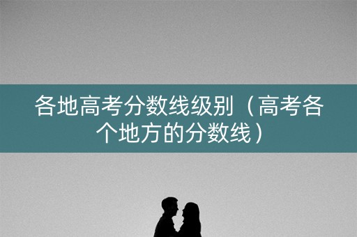 各地高考分数线级别（高考各个地方的分数线）