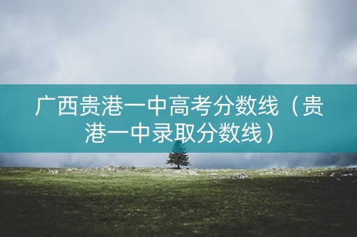 广西贵港一中高考分数线(贵港一中录取分数线) 广西贵港一中高考分数线(贵港一中录取分数线)