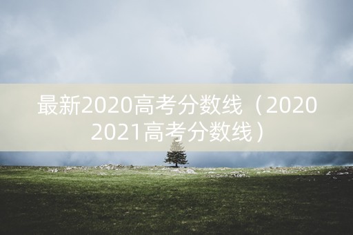 最新2020高考分数线（20202021高考分数线）