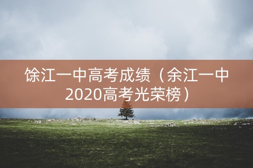 馀江一中高考成绩（余江一中2020高考光荣榜）