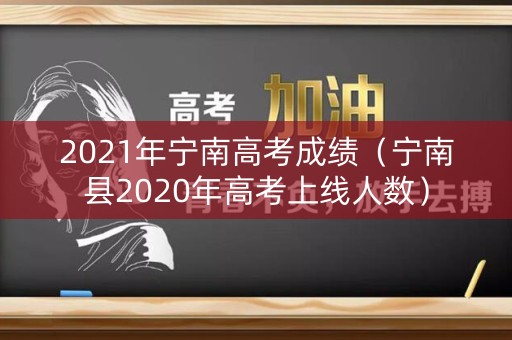 2021年宁南高考成绩（宁南县2020年高考上线人数）