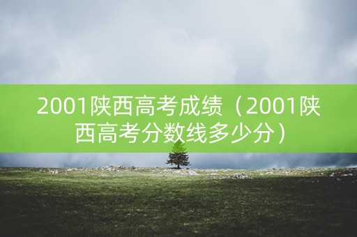 2001陕西高考成绩(2001陕西高考分数线多少分) 2001陕西高考成绩(2001陕西高考分数线多少分)