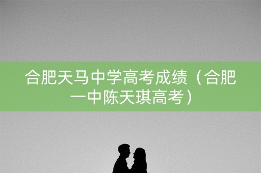 合肥天马中学高考成绩(合肥一中陈天琪高考) 合肥天马中学高考成绩(合肥一中陈天琪高考)