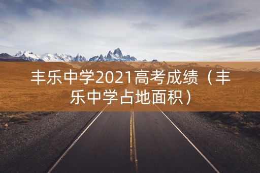 丰乐中学2021高考成绩（丰乐中学占地面积）
