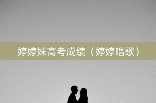 婷婷妹高考成绩（婷婷唱歌）