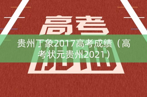 贵州丁象2017高考成绩（高考状元贵州2021）