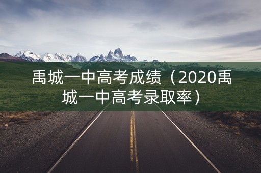 禹城一中高考成绩（2020禹城一中高考录取率）