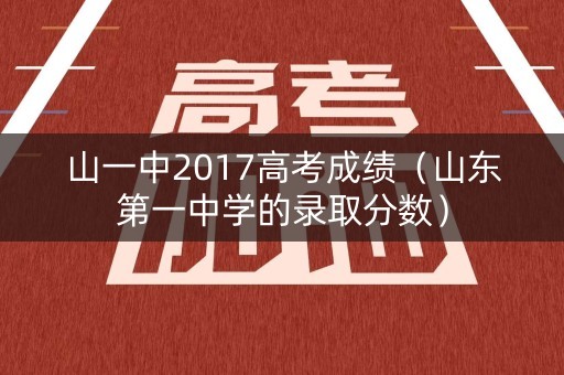 山一中2017高考成绩（山东第一中学的录取分数）