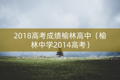 2018高考成绩榆林高中（榆林中学2014高考）