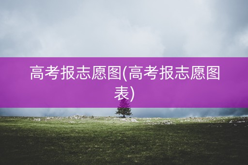 高考报志愿图(高考报志愿图表) 高考报志愿图(高考报志愿图表)