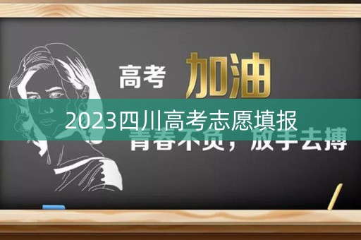 2023四川高考志愿填报