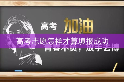 高考志愿怎样才算填报成功