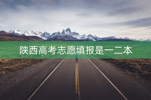 陕西高考志愿填报是一二本 陕西高考志愿填报是一二本