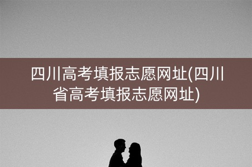 四川高考填报志愿网址(四川省高考填报志愿网址)