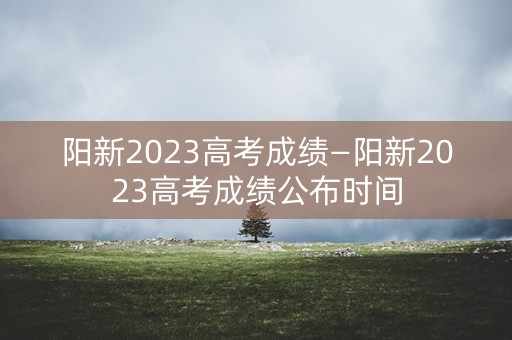 阳新2023高考成绩—阳新2023高考成绩公布时间