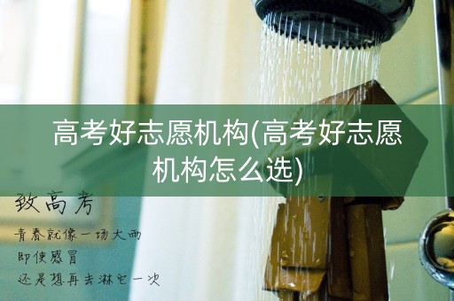 高考好志愿机构(高考好志愿机构怎么选)