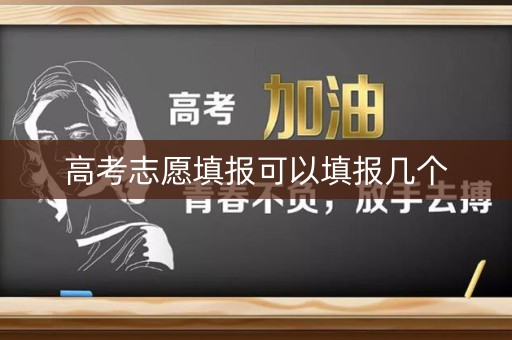 高考志愿填报可以填报几个 高考志愿填报可以填报几个